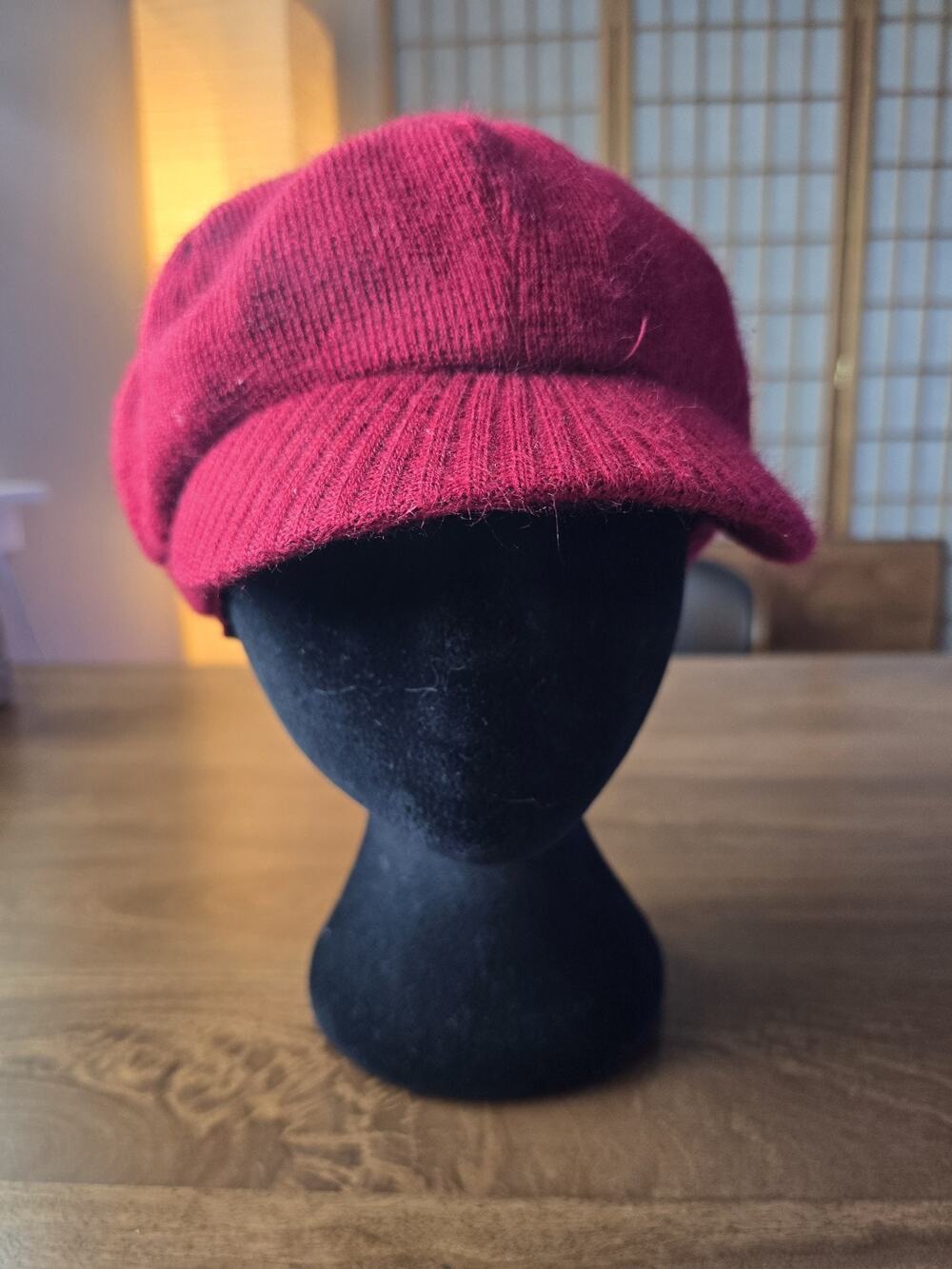 Merino Wool Newsboy Hat Satin Lining NO TAG
